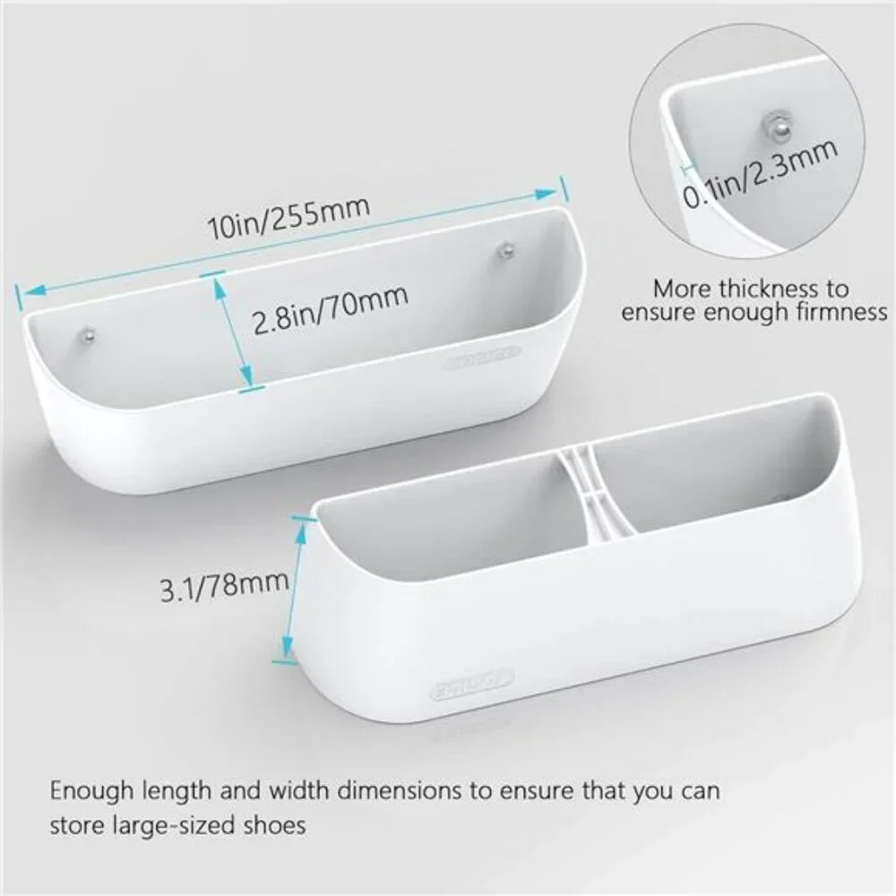 Wall Mounted Shoe Rack Set Door Shoe Organizer Holder for Sneakers Heels Sandals